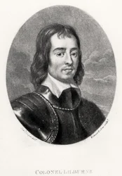 Kolonel Robert Lilburne (1613-65) illustratie uit Portretten van Karakters Illustere in de Britse Geschiedenis, gegraveerd door Robert Dunkarton